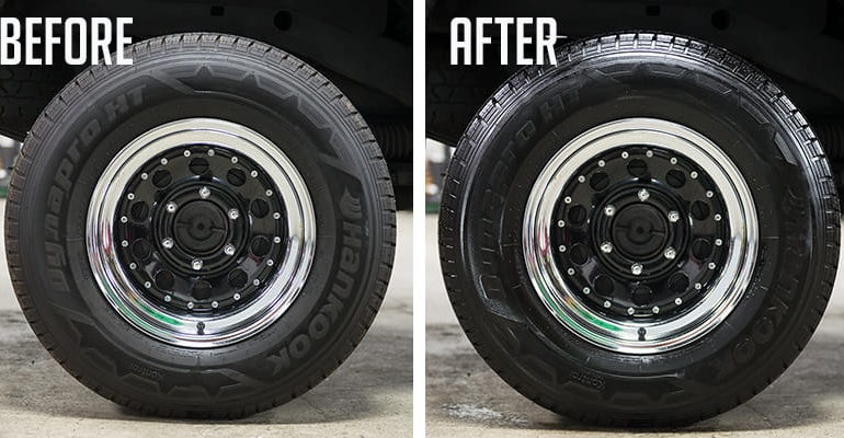 Does Tyre Shine Damage Tyres?